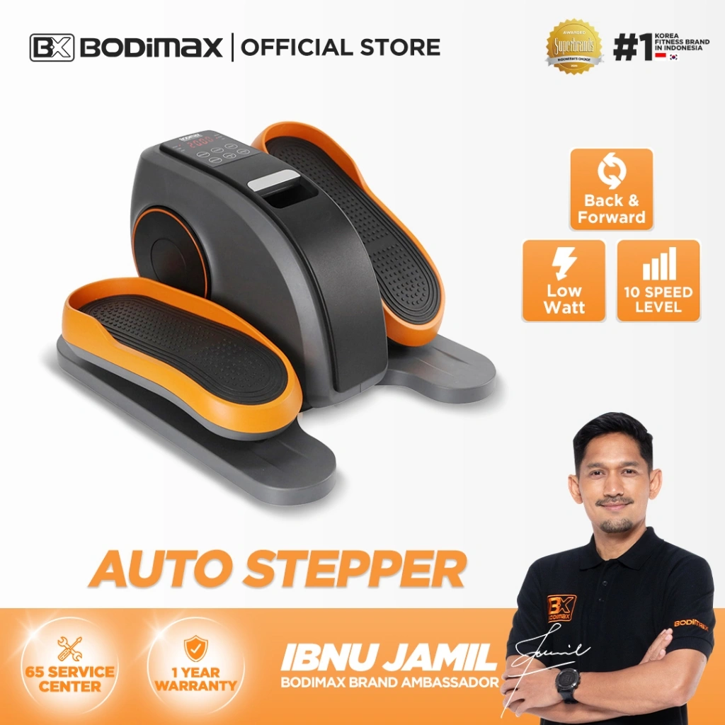 BODIMAX AUTO STEPPER / MINI ELLIPTICAL / LOW IMPACT / FITNESS / ALAT OLAHRAGA / LANSIA