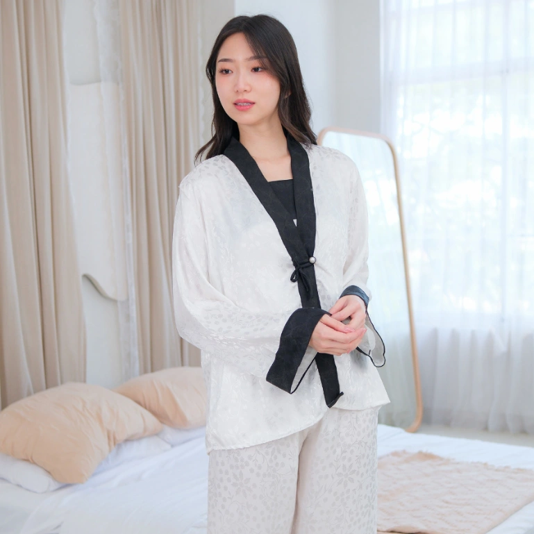 WANITHA - CINDY / Setelan Piyama / Baju Tidur / One Set Tidur / Baju Nyaman / Celana Tidur Panjang / 3 in 1 Setelan