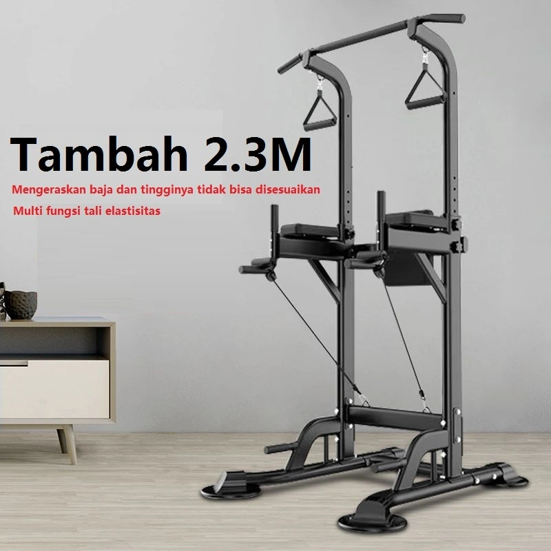 Power Tower Adjustable Height Pull up Stand untuk Peralatan Latihan Kekuatan Gym Rumah Multi-Function Menara Daya Multifungsi