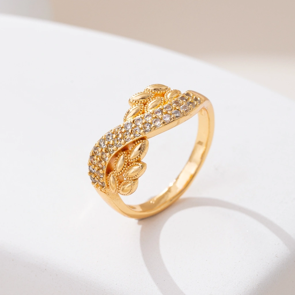 BLK Cincin Dewasa Permata NW Perhiasan Wanita Emas Titanium Gold Silver Anti Karat Jewelry Premium