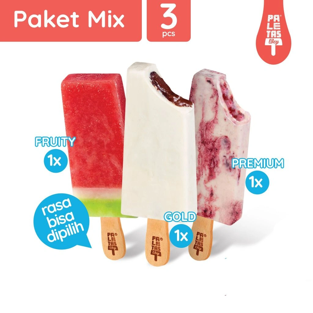 Paket Es Krim Mix 3 Rasa / Bisa Pilih Rasa / Es krim sehat / es krim buah/ Bundling Ice cream