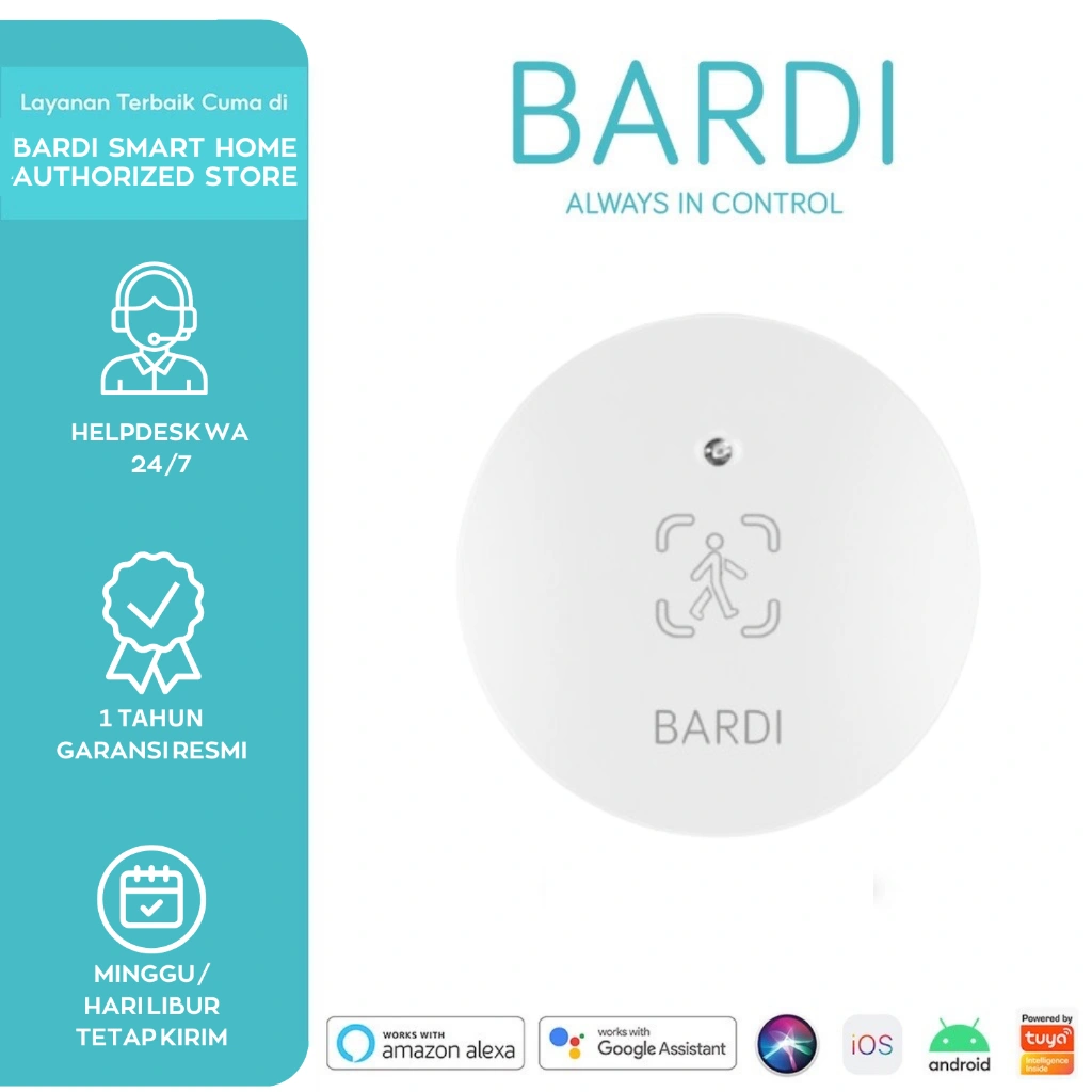 BARDI Smart Human Presence Sensor Detector Smart Motion Human Body Detection Sensor
