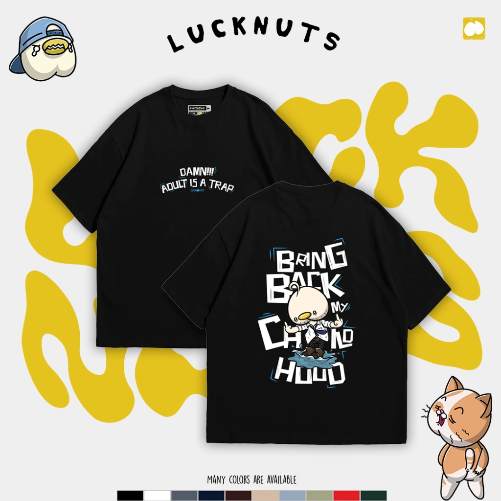 Lucknuts Kaos Distro Adult is A Trap Pria Wanita Cotton Combed 24s