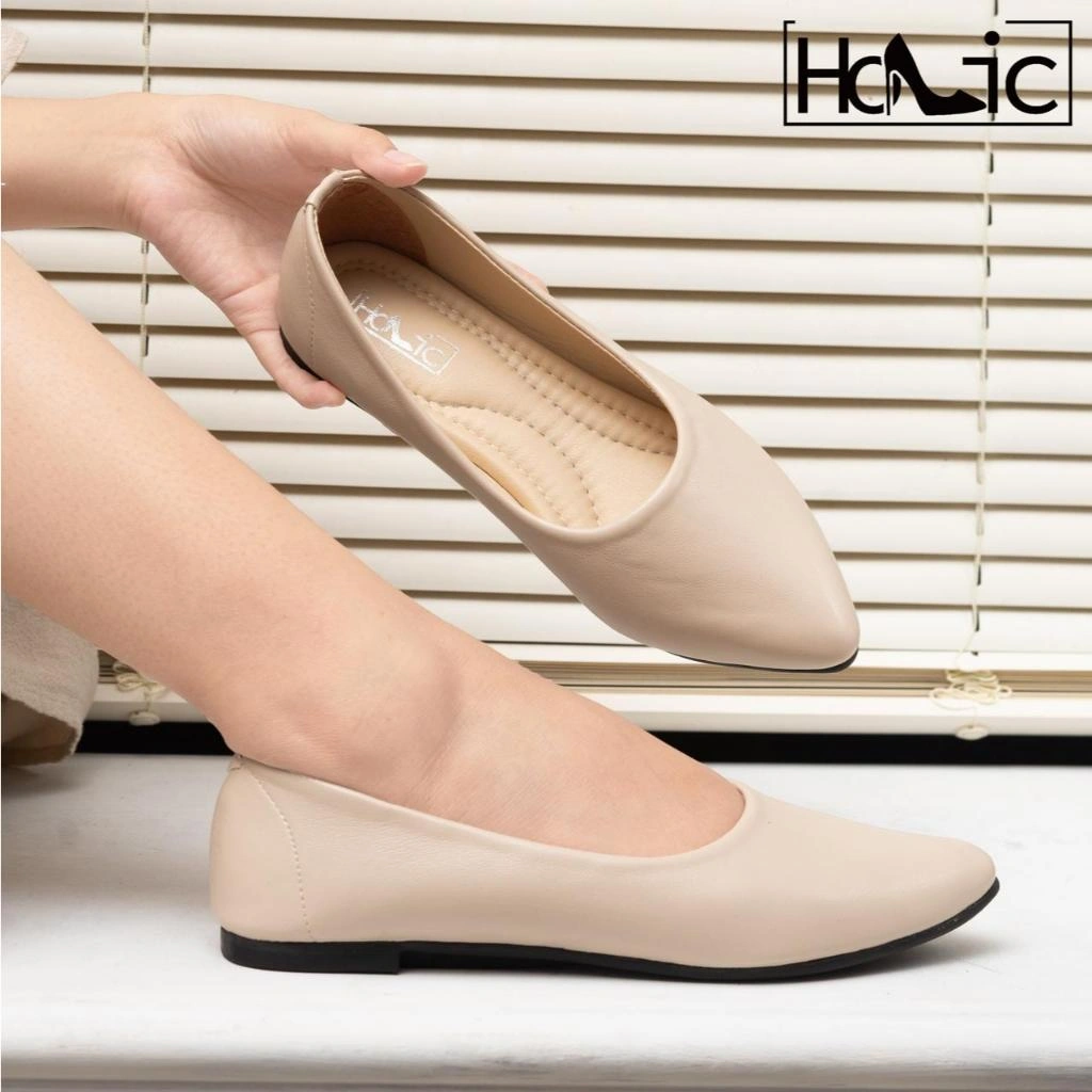 Holic Simple 01 Sepatu Wanita Sepatu Kerja Flatshoes Sendal Sepatu Kekinian Premium