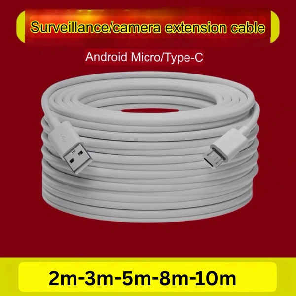 KABEL MICRO USB EXTENDED CHARGER CAMERA CABLE KAMERA CCTV MICRO USB 2M 3M 5M 8M 10METER