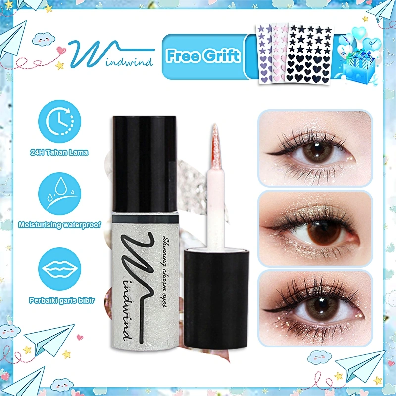 Windwind Eyeshadow Gliter Liquid Eyeshadow Pearl Light Highlight Waterproof Long Lasting Korea-Tey