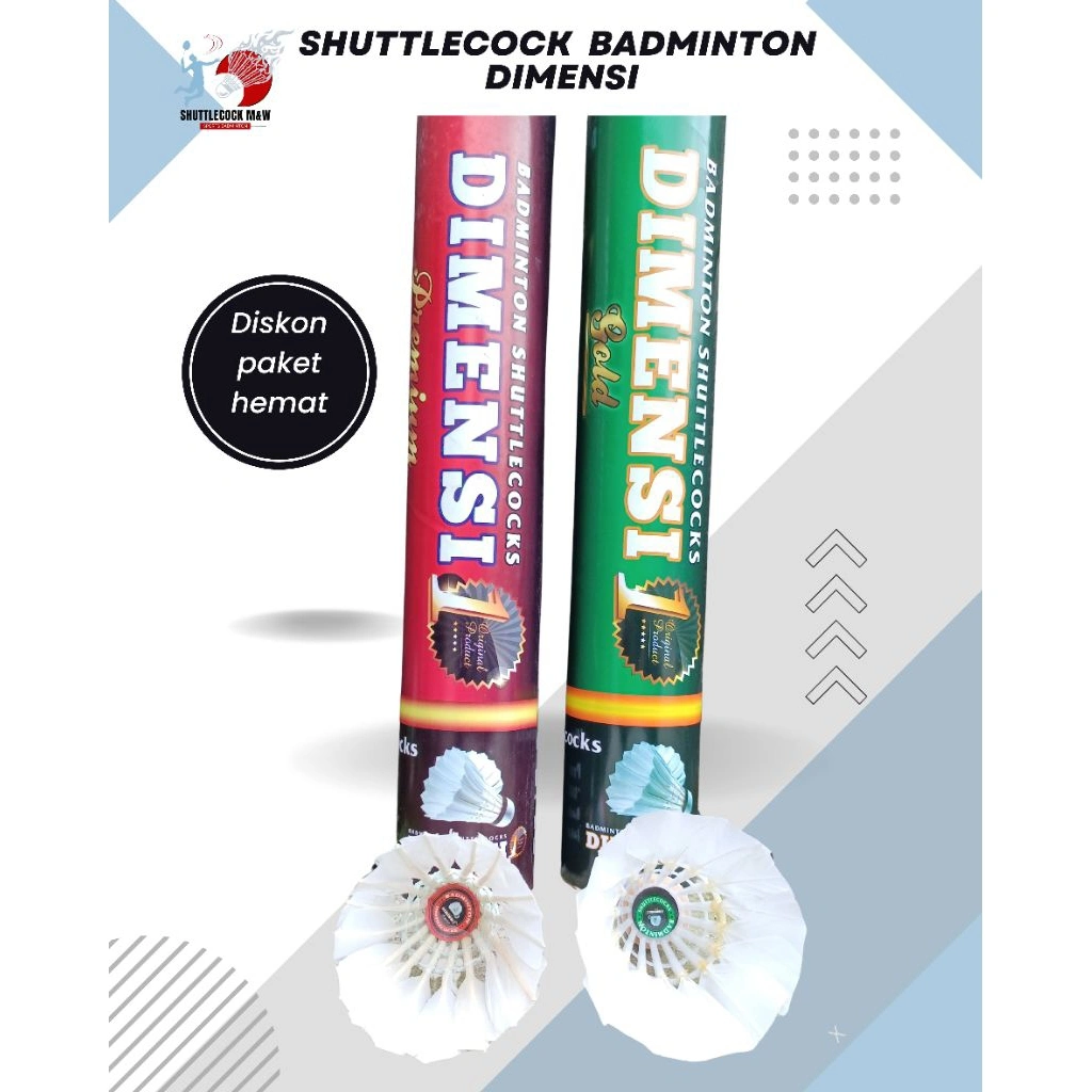 shuttlecock badminton/ paket 2 dimensi/ murah berkualitas/ paket bundling/ kok bulu tangkis