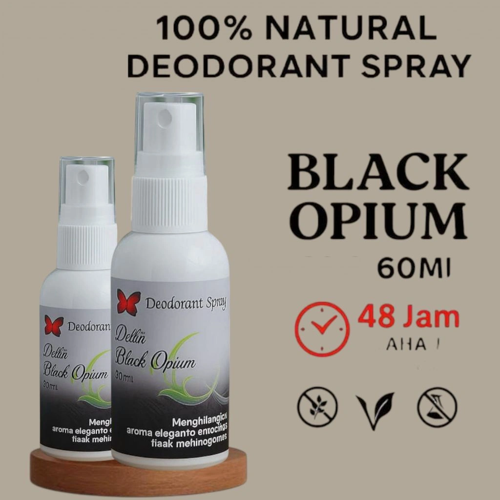 NATURAL DEODORANT SPRAY 60 ML || Atasi Masalah Ketiak & Penghilang Bau Badan