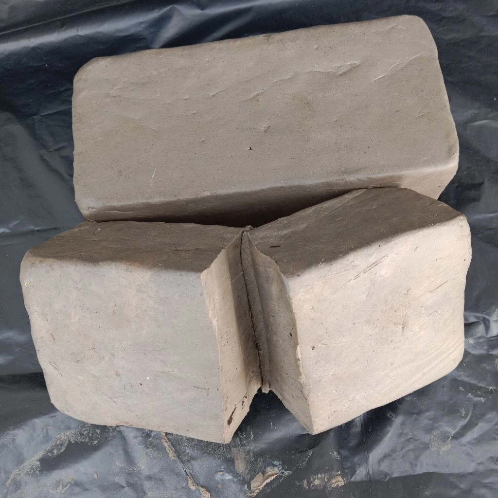 Ampo tanah liat putih untuk prakarya 1kg clay/kerajinan/seni