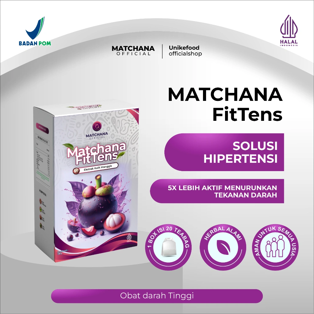 Obat Darah Tinggi Ampuh | FitTens Obat Hipertensi Herbal, Teh Celup Herbal Penurun Darah Tinggi