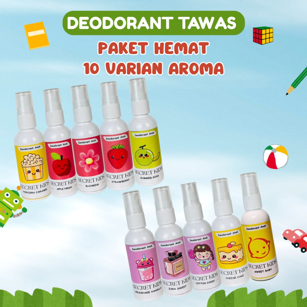 Deodorant Tawas Spray Anak Cegah Bau Badan Keringat Berlebih Herbal Halal
