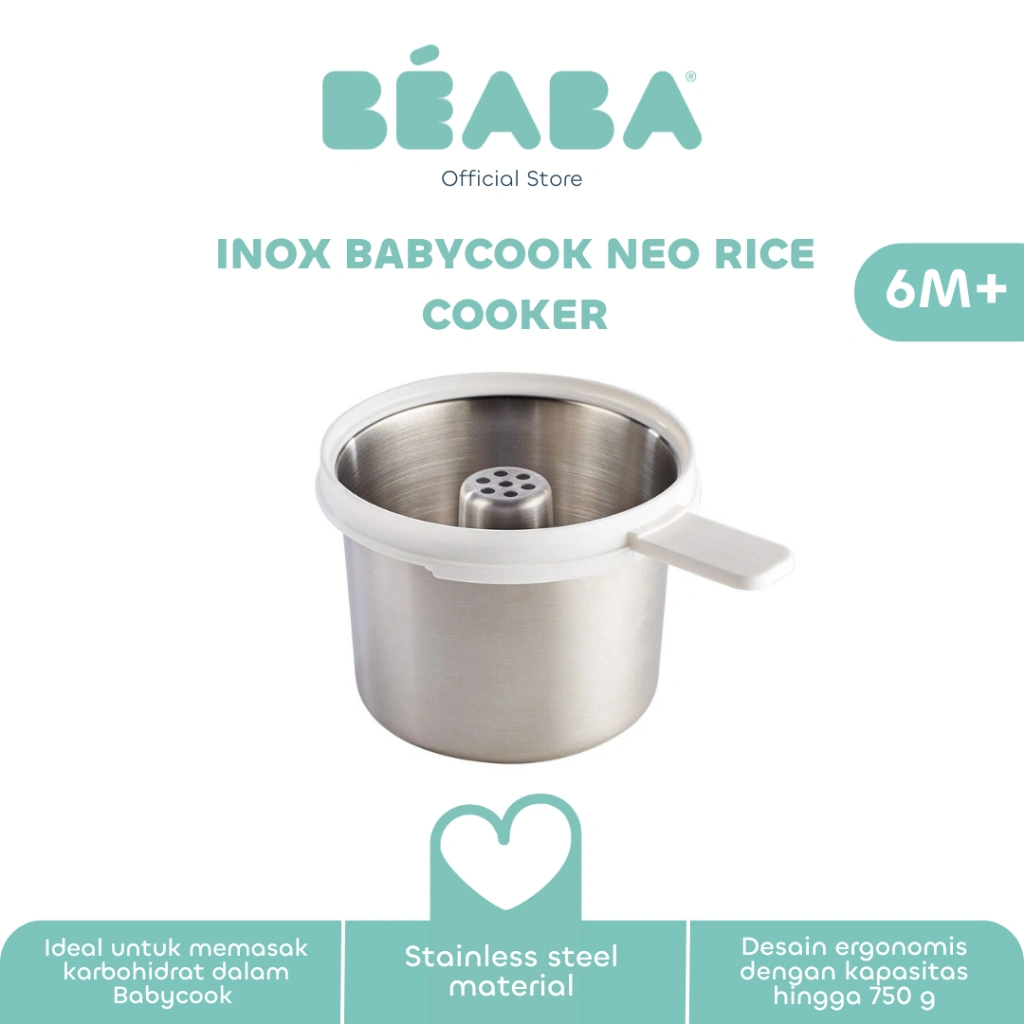 [Aksesoris Babycook Neo] Beaba Baby Rice Cooker Inox Babycook Neo - Blender MPASI Bayi       