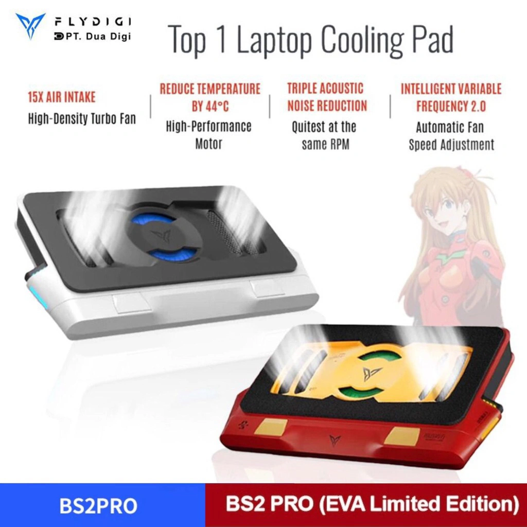 FLYDIGI BS2 PRO Laptop Cooling Pad RGB MAX 4000RPM Cooler Laptop Pendingin Laptop