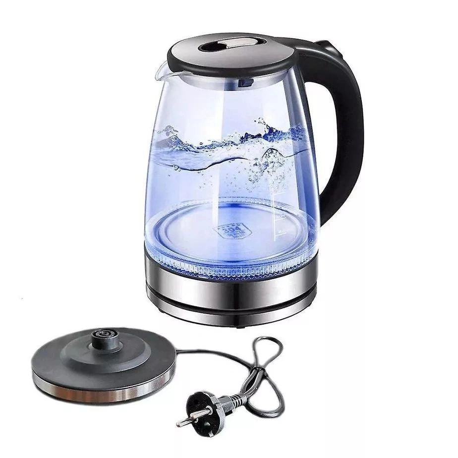 [SSS] Teko Elektrik Kettle 2L Kaca Stainless / Pemanas Air Electric Otomatis Borosilicate Anti Panas