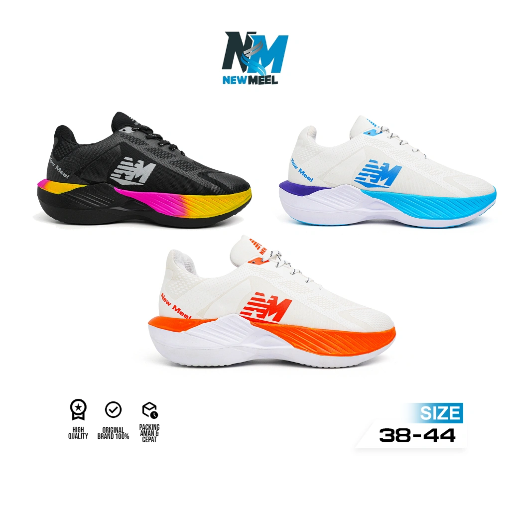 NEWMEEL - Sepatu Running 2.0 Hitam