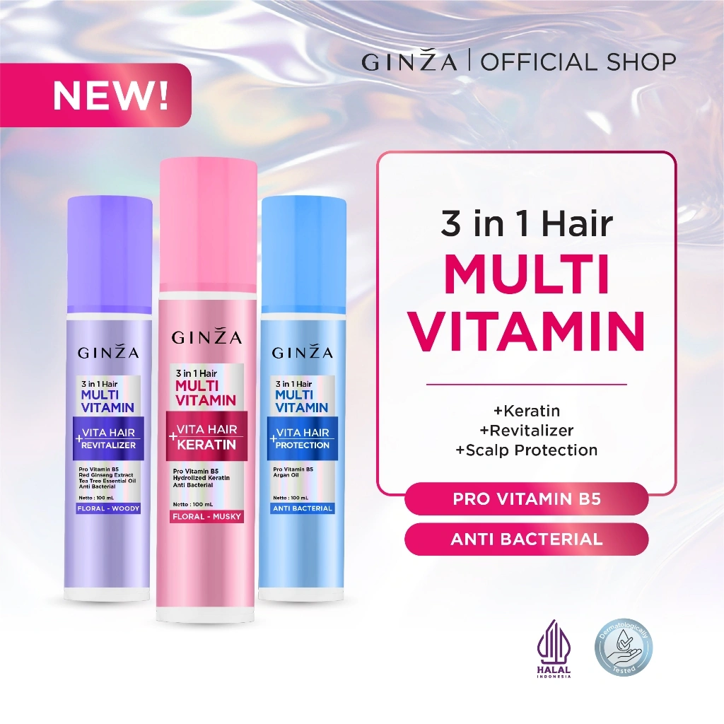 Ginza 3 in 1 Hair Multi Vitamin | Perfume Vitamin Hair Mist 100ml