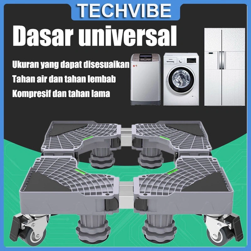 Alas mesin cuci 2 tabung anti geser Universal Alas Mesin Cuci Dan Alas Kulkas Tahan Karat Yang Dapat Diatur Mesin cuci dasar multi fungsional yang dapat disesuaikan