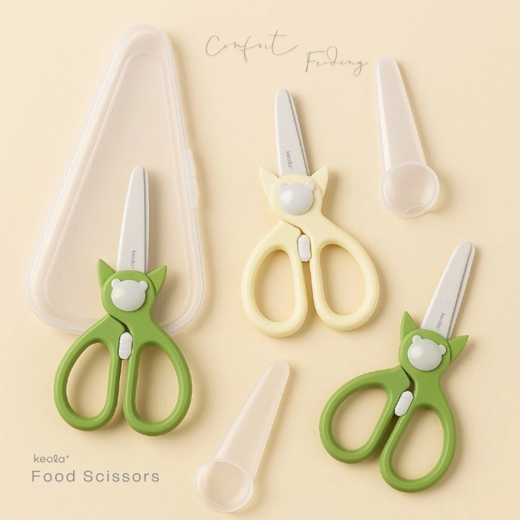 MD - Keola Ceramic Food Scissors – Gunting Makan Anak Aman, Bersih & Stylish