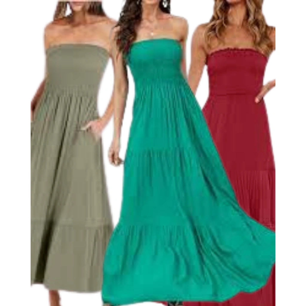 Dress Kemban Atasan Wanita Dress Hamil Dress Pesta Dres Pantai Dres Kemban Pinggang Karet
