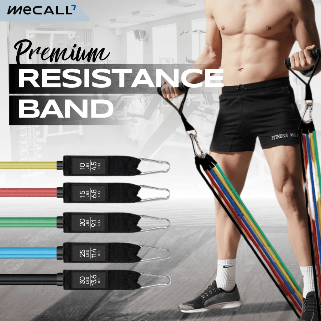 Resistance Band / Resistance Tubes 11 in 1 | 5 Strength Levels