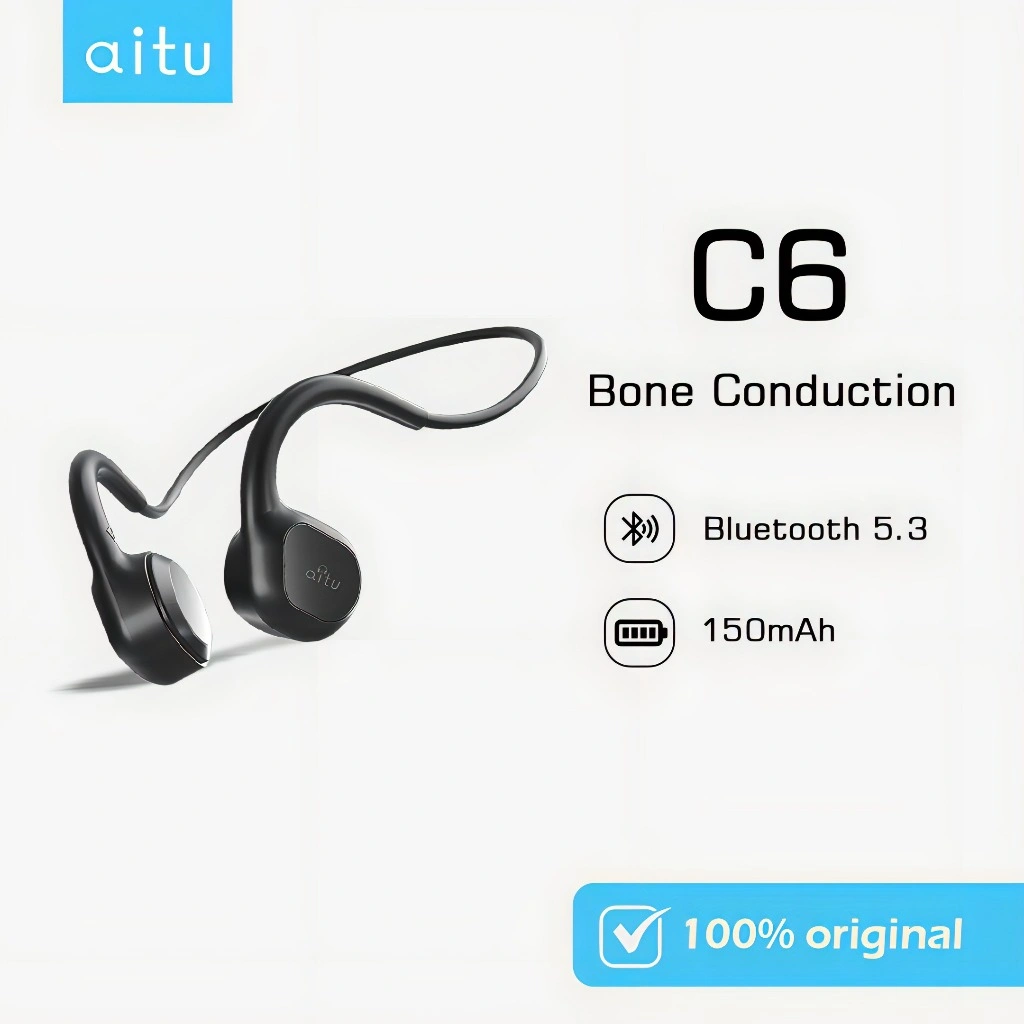 Aitu C6 Bone Conduction Bluetooth Earphone Open Ear Sport Sweatproof OWS HiFi Sound Wireless Earhook