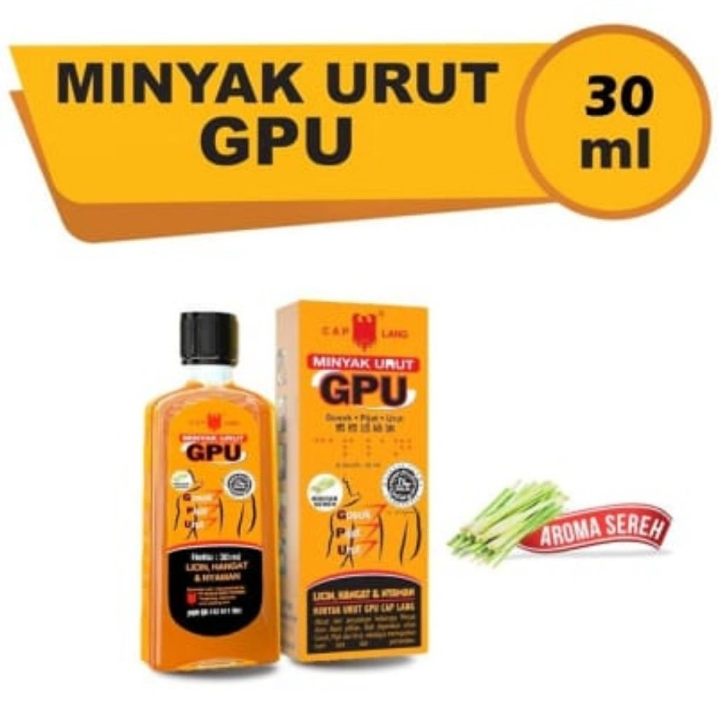 Minyak Urut GPU 30ml 1pcs | 3pcs