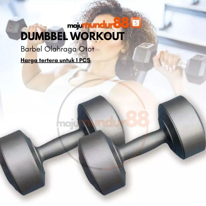 Dumbel 2KG Barbel Olahraga 1KG Dumbell Pasir 2 KG Alat Latihan Beban