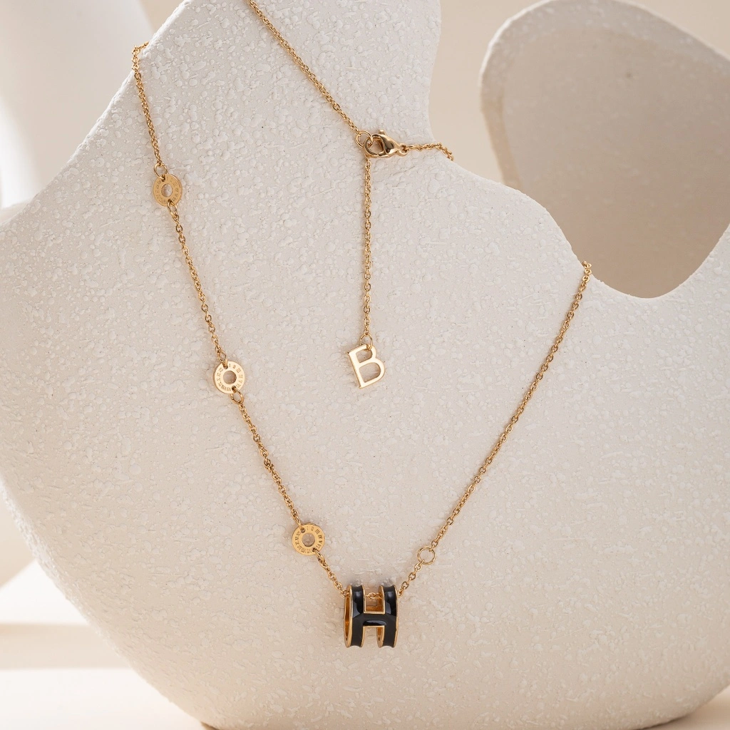 BLK Kalung Dewasa Perhiasan Emas Wanita Gold Silver Anti Karat Motif KTC Jewelry Premium Fashion Acc