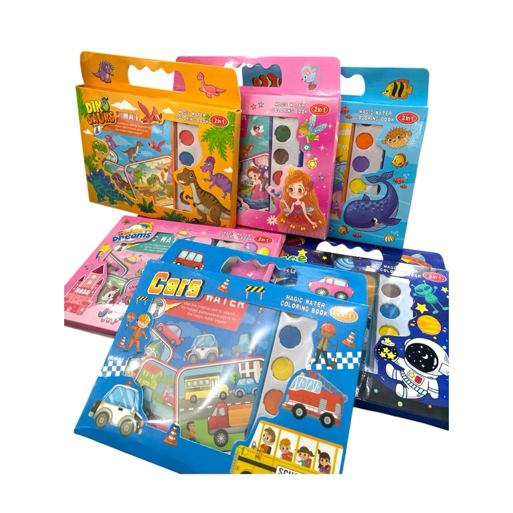 2in1 Cat Air Lukis / Magic Water Coloring Book