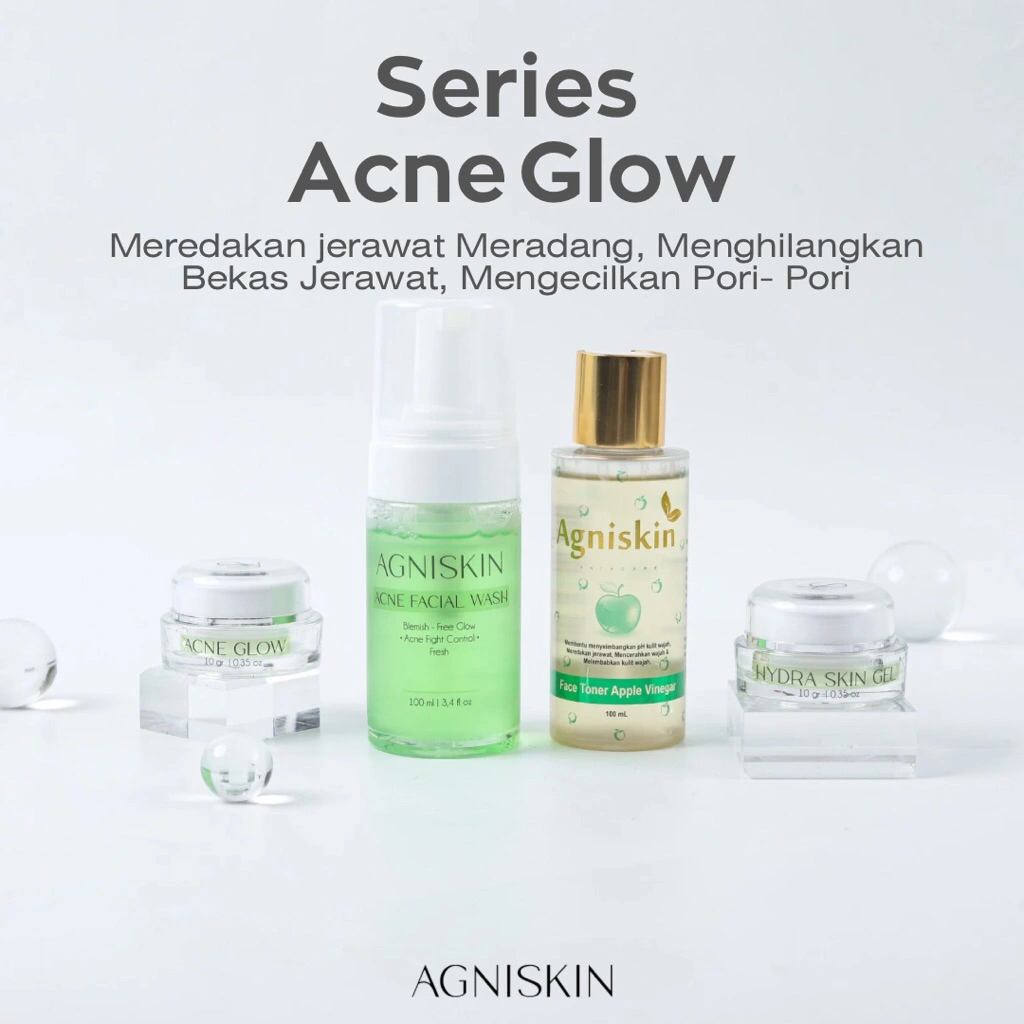 AGNISKIN - [BUNDLE SET] SERIES ACNE GLOW - BPOM Jerawat meradang , Darkspot & Beruntus