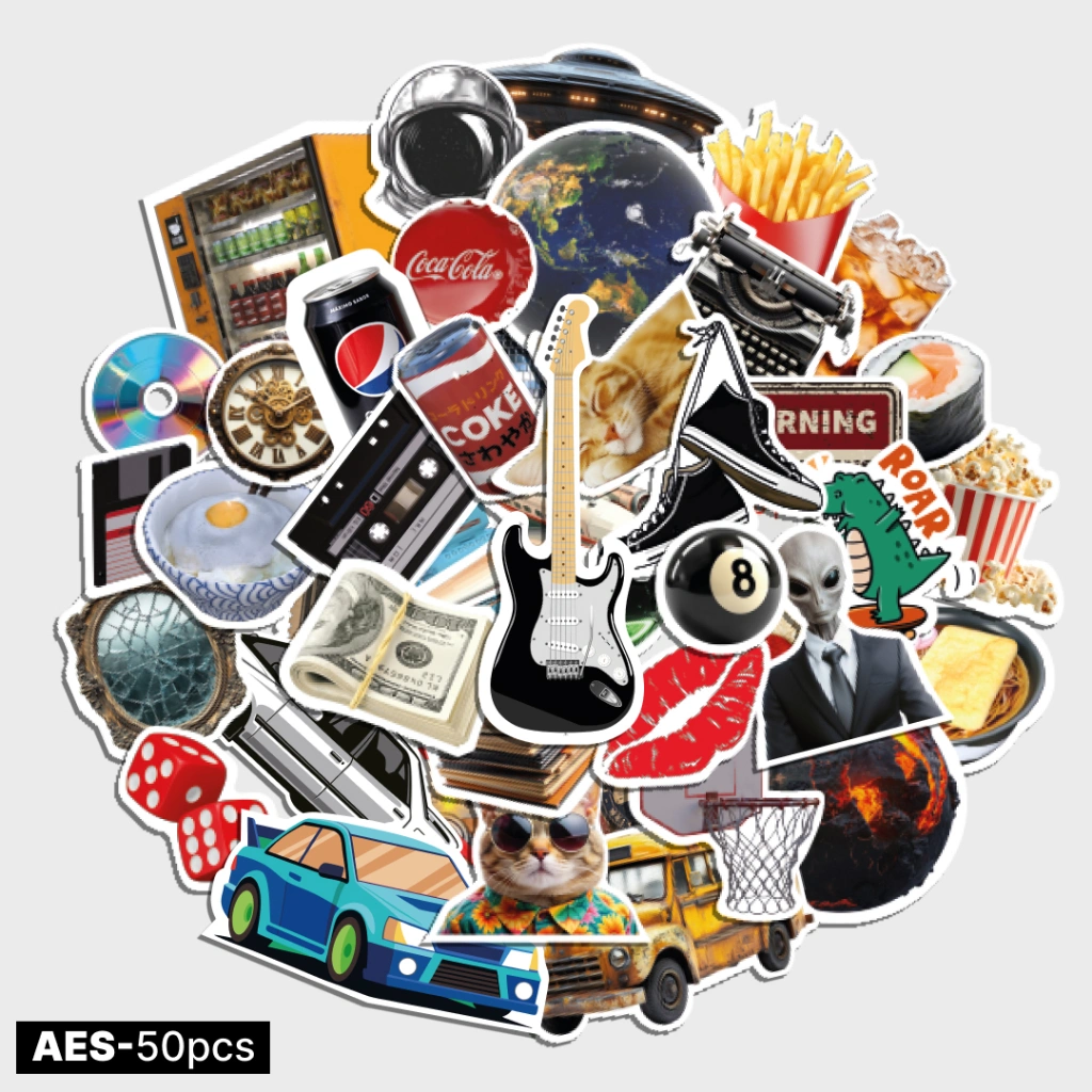COD Vinyl Sticker Pack Aesthetic Retro y2k Waterpoof - Stiker Laptop Helm Tumbler Jurnal Koper Case