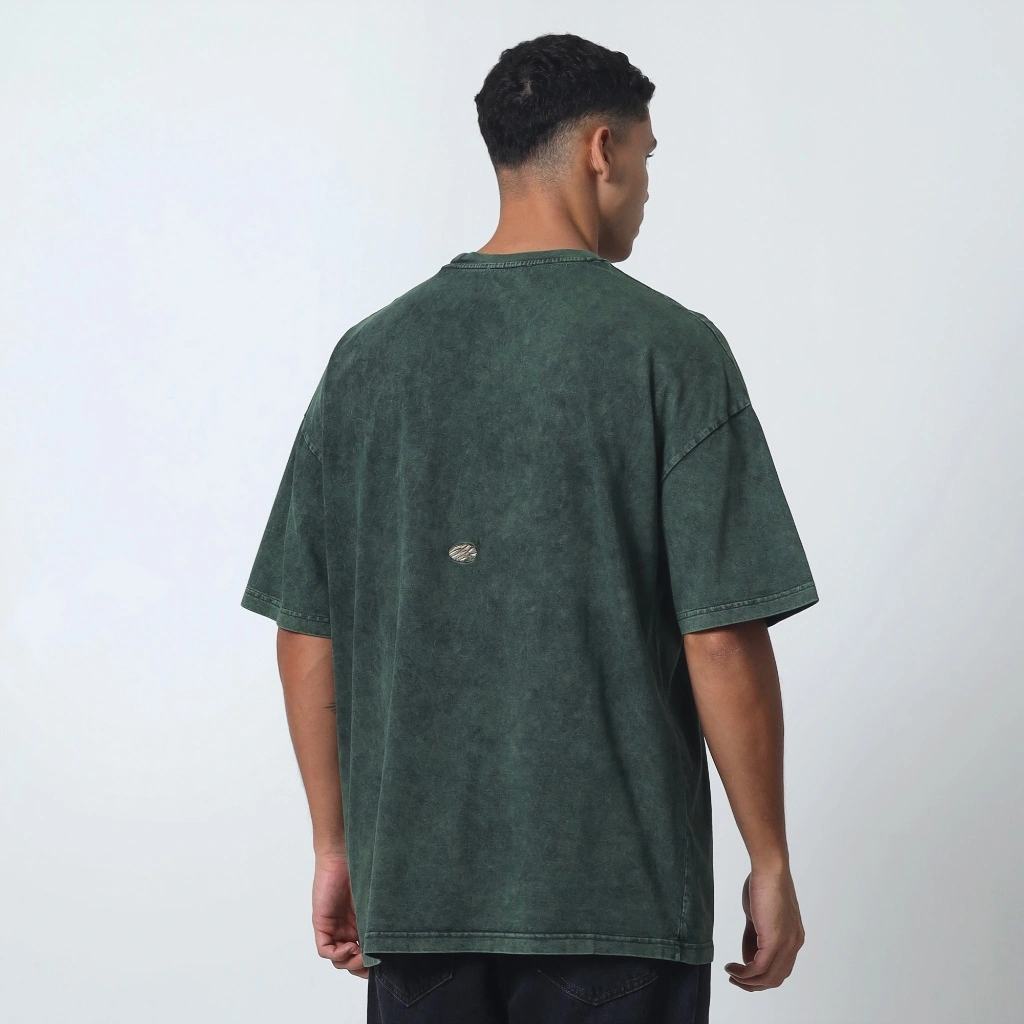 MUZCA Oversized T-Shirt Washed Green