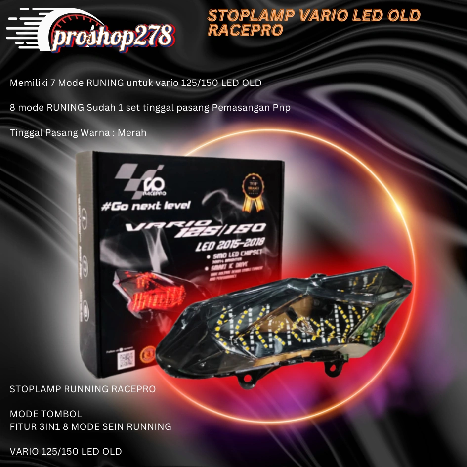 STOPLAMP FULL SET RUNNING LED STANDY 10 MODE LAMPU SEIN SMOOTH RUNNING PEMASANGAN MUDAH SUDAH PNP