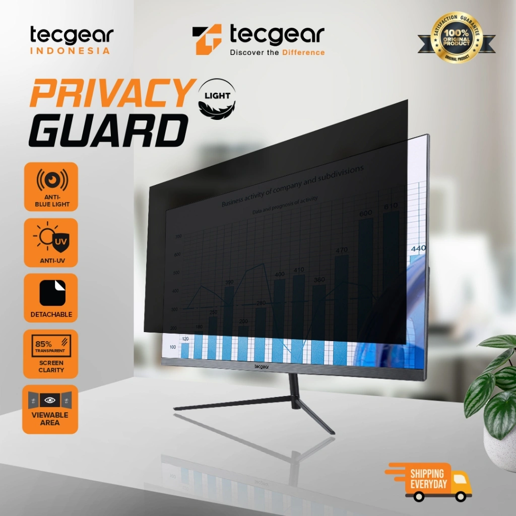 Filter Anti Spy Monitor  Layar Privasi Desktop Monitor 24 inch dan 27  inch Anti Spy Anti Radiasi