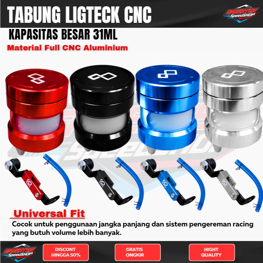 Tabung Minyak Rem SMALL AND BIG  Cnc Fastbikes Plus Breket TABUNG TUTUP MINYAK REM BIG BESAR JUMBO SMOKE RIBEN Selang minyak rem Tabung Minyak Rem Tabung Minyak Rem Cnc Model Universal Ninja R25 SEMUA MOTOR Cbr Pcx