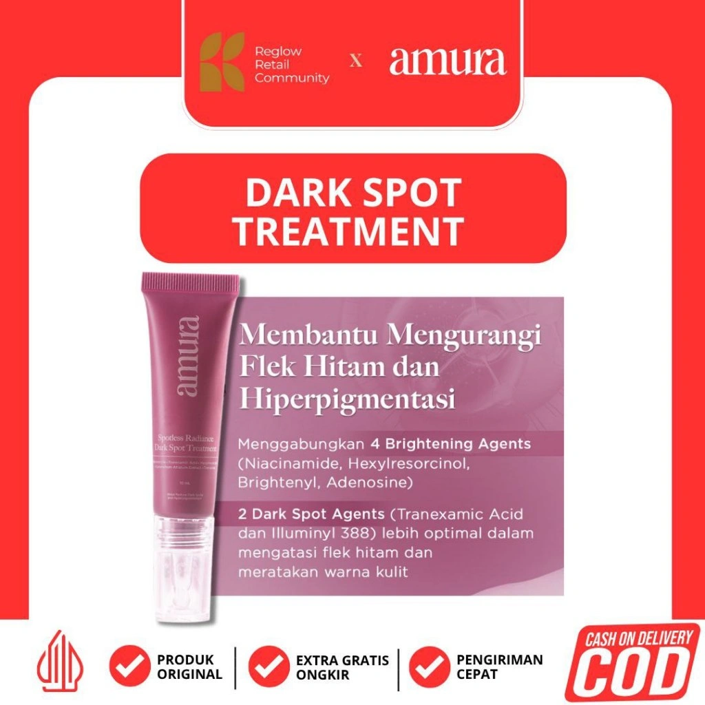Amura Spotless Radiance Dark Spot Treatment | Perawatan Flek Hitam Cepat Menyerap 10ml