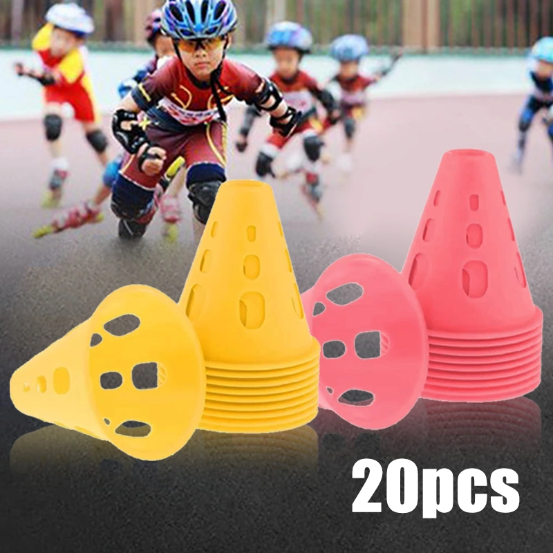 20pcs Cone Kecil Kerucut Sepatu Roda Sepatu Roda Inline Skates Marker Cone Sepatu Roda