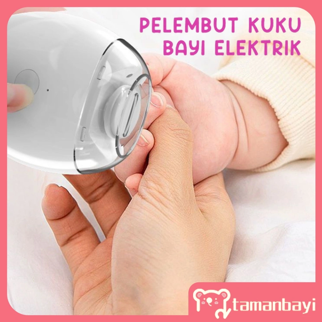 GUNTING KUKU BAYI ELEKTRIK SET Baby Care Electric Nail Trimmer Peralatan Pemotong Kuku Bayi New Born Clippers Set Tool COD