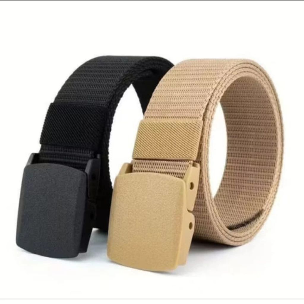 Bulsbens Sabuk Tali Ikat Pinggang Anti Metal Detector Dan X-Ray / Ikat Pinggang Pria Nylon Kanvas
