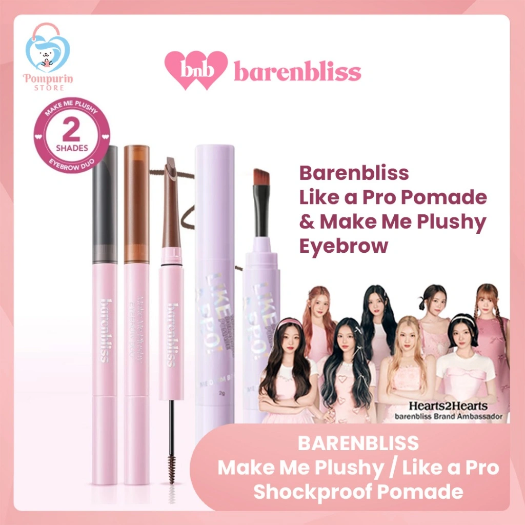 BNB Barenbliss Make Me Plushy Eyebrow / Like a Pro Shockproof Durabrow Pomade - Pensil Alis Brow Pomade Barenbliss