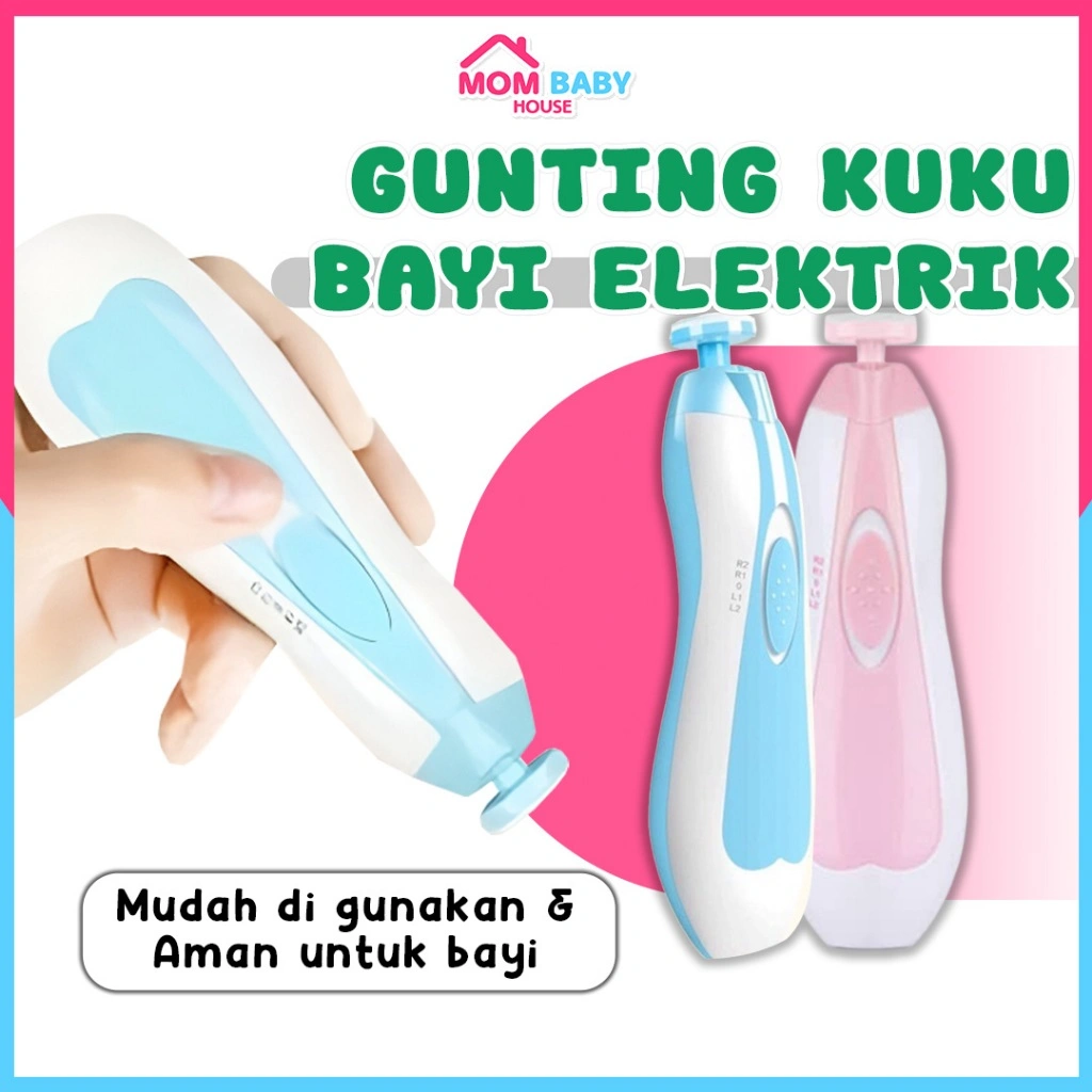 GUNTING KUKU BAYI ELEKTRIK SET Baby Care Electric Nail Trimmer Peralatan Pemotong Kuku Bayi New Born Clippers Set Tool Perlengkapan Bayi