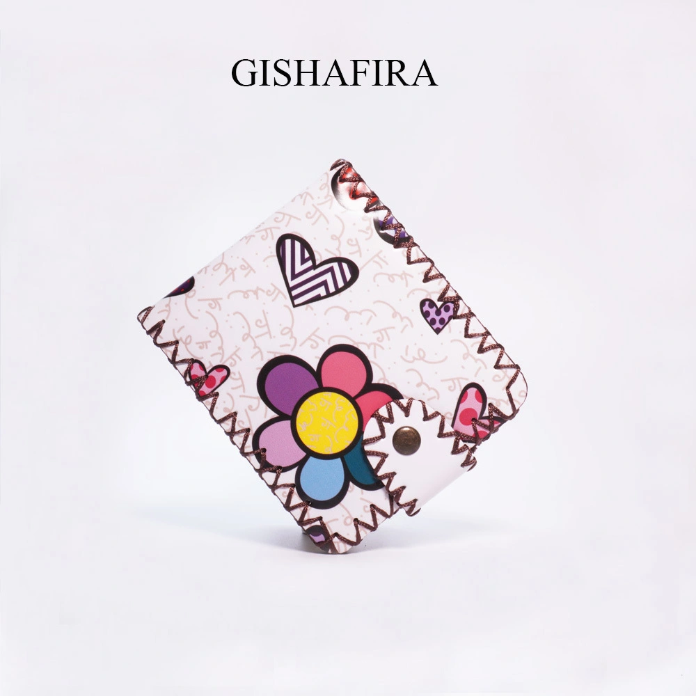 Gishafira dompet kerajinan tangan Dompet Lipat Wanita Small Flower # Variasi 14