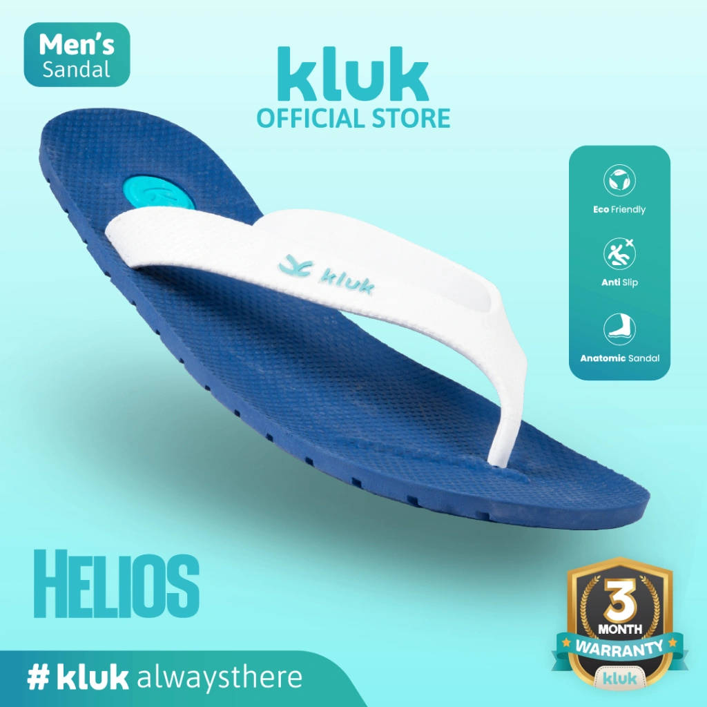 KLUK Sandal Jepit Pria - Helios Uno Esta Blue - Anatomic Premium Sandal