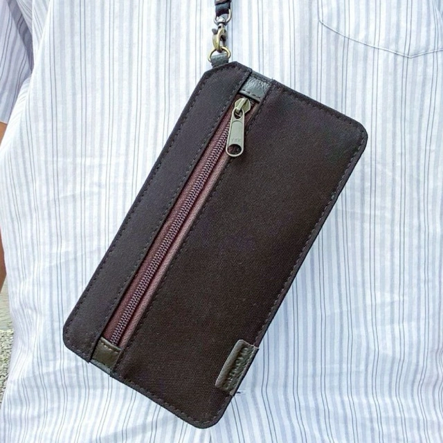 [PREMIUM] Dompet Hanging Wallet Kartu HP Kanvas Original Eastmovin Heyden
