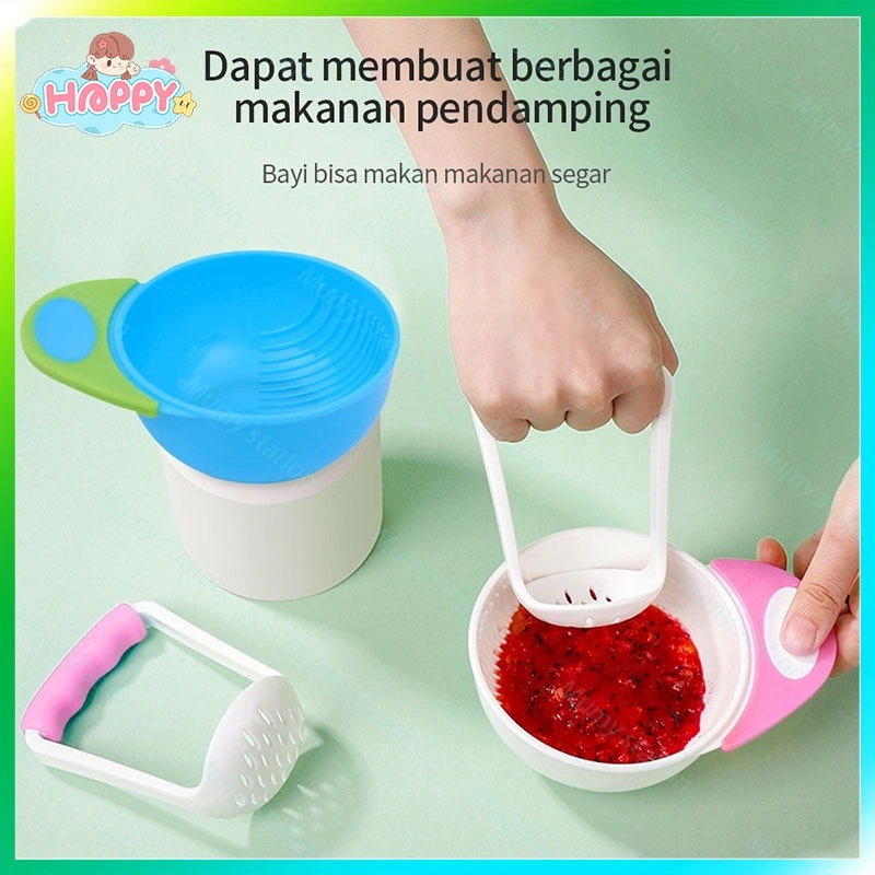 Malaikat heppy COD Mumystation Baby food maker alat makan bayi mangkok mpasi grinding bowl