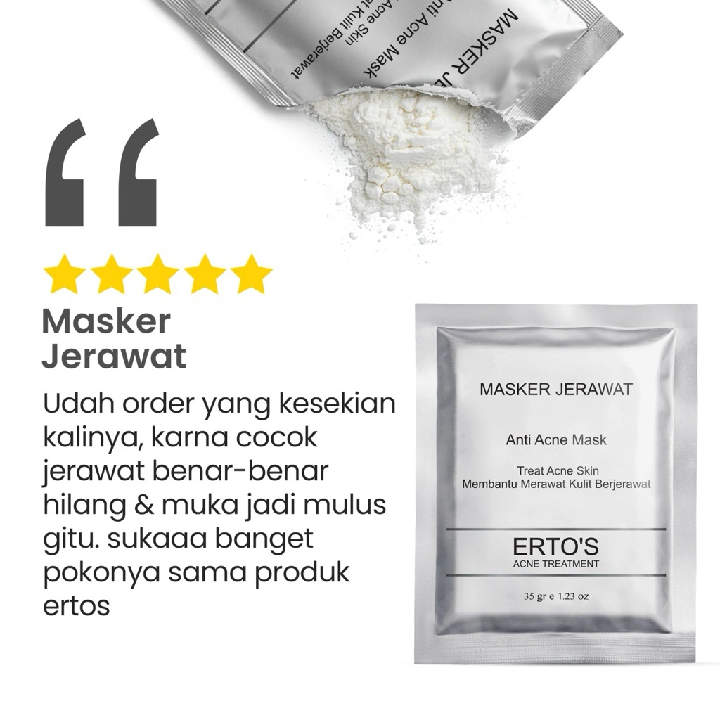 Masker Jerawat dan Bekas Jerawat Meradang Jerawat Kemerahan Acne Prone Mask Penghilang Bopeng