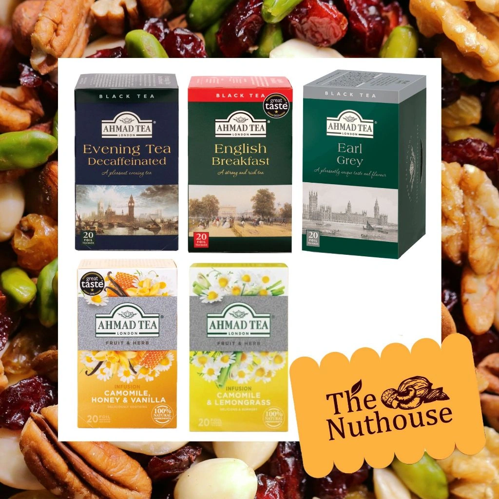 AHMAD TEA Fruit & Herb Infusion Tea [Chamomile Lemongrass / Evening Tea / English Breakfast / Earl Grey / Chamomile Honey Vanilla] [HALAL]