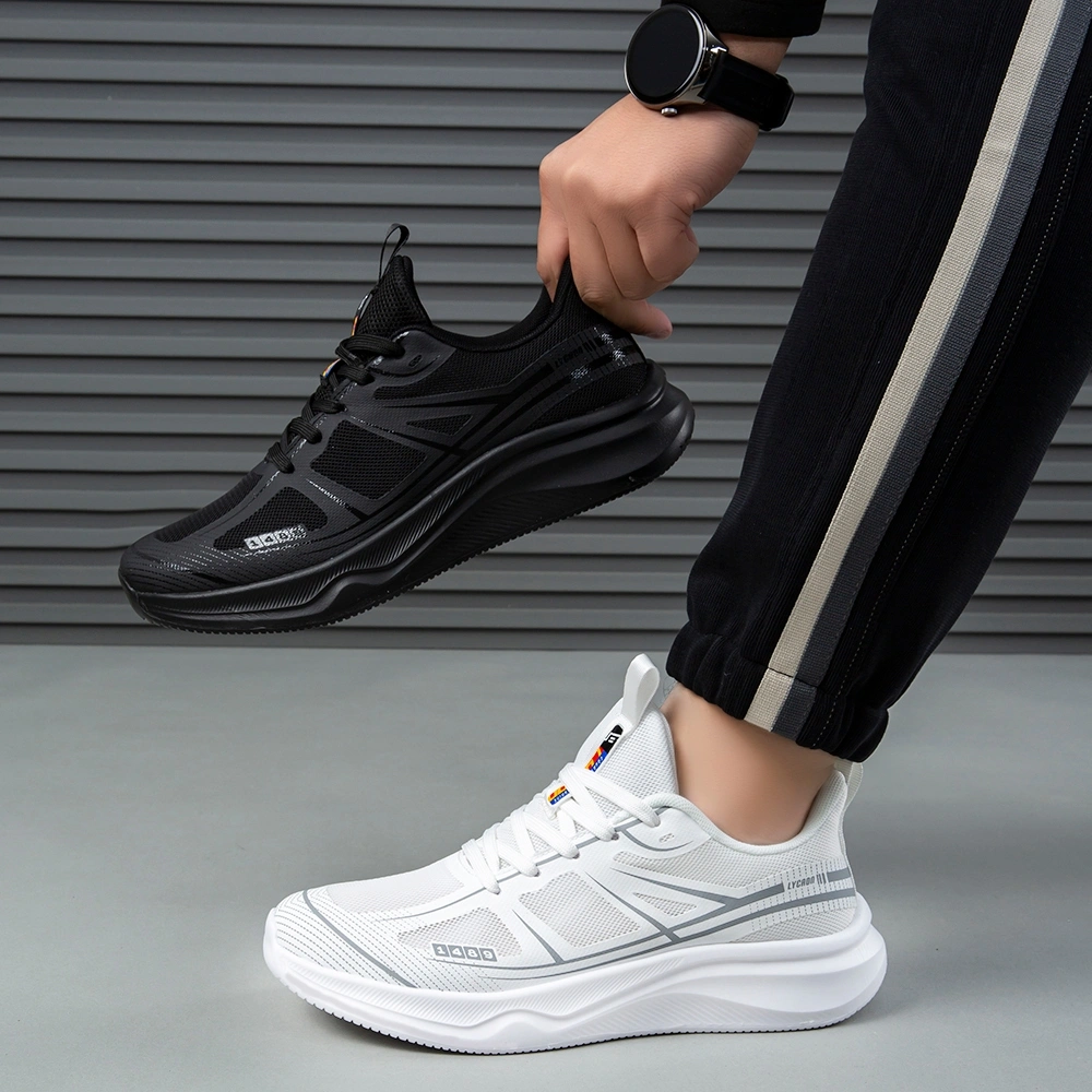 Luckyfanstore - 1489 LYCAON Void Black & White Fang Sportstyle Kasual Running Putih Hitam - FE18