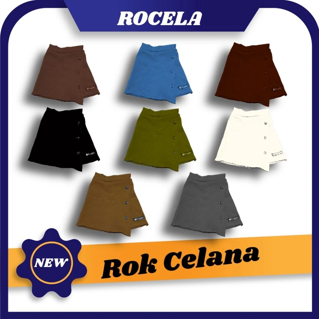 Fashion Anak Perempuan Rok Celana Pendek | Hotpant Rocela Anak Perempuan Usia 3,4,5 Tahun | Rocela hotpant Premium