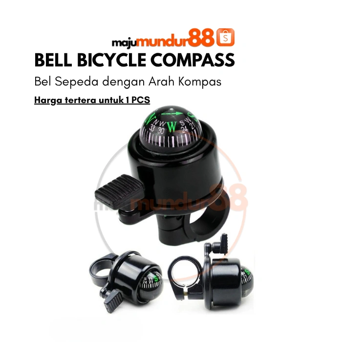 Bell Sepeda Dengan Kompas Sepeda Trumpet Bell Bicycle Compass MTB